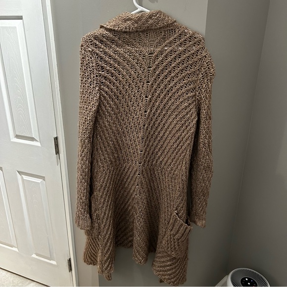 Free People Buttermilk Open Front  Wool Blend Cardigan-Sm - Picture 6 of 6